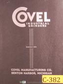 Covel-Covel No. 15, 6 x 18 Surface Grinder, Operations and Parts Manual 1951-15-No. 15-05